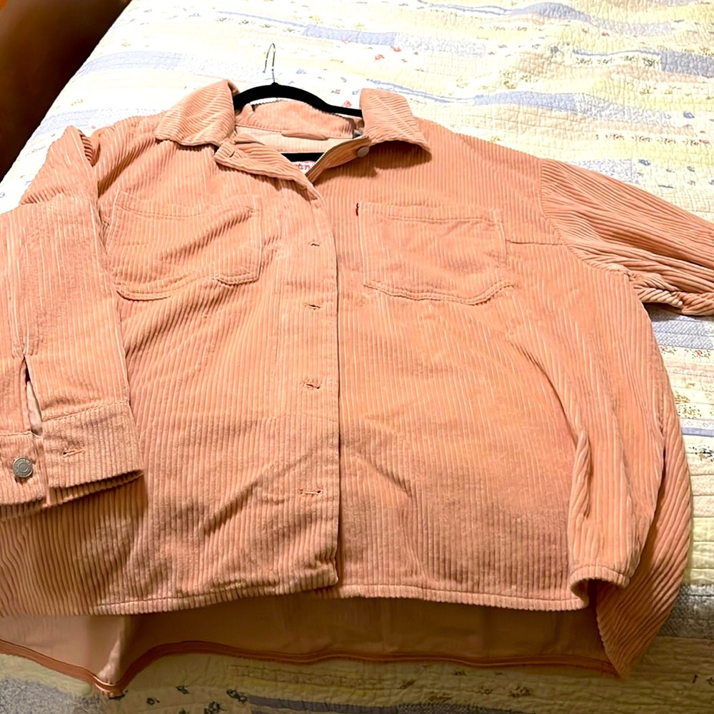 Womens Plus 3x LEVIS corduroy button up jacket/shirt